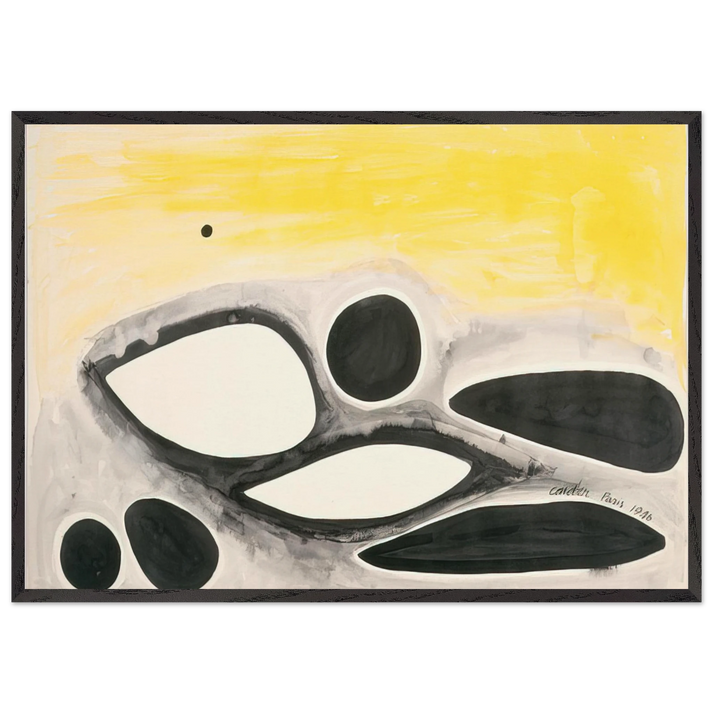 UNTITLED 1946 0 - Alexander Calder 70x100 cm / 28x40 inches Framed Art Print – Black Wooden Frame
