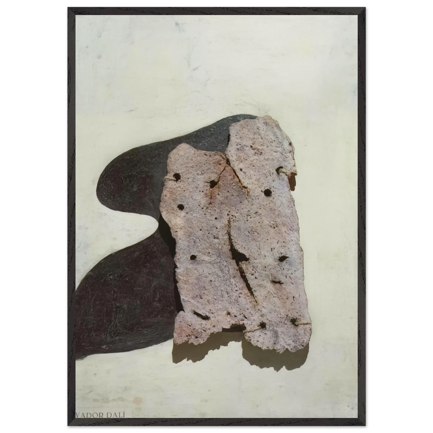 FEMALE NUDE - Salvador Dali 70x100 cm / 28x40 inches Framed Art Print – Black Wooden Frame