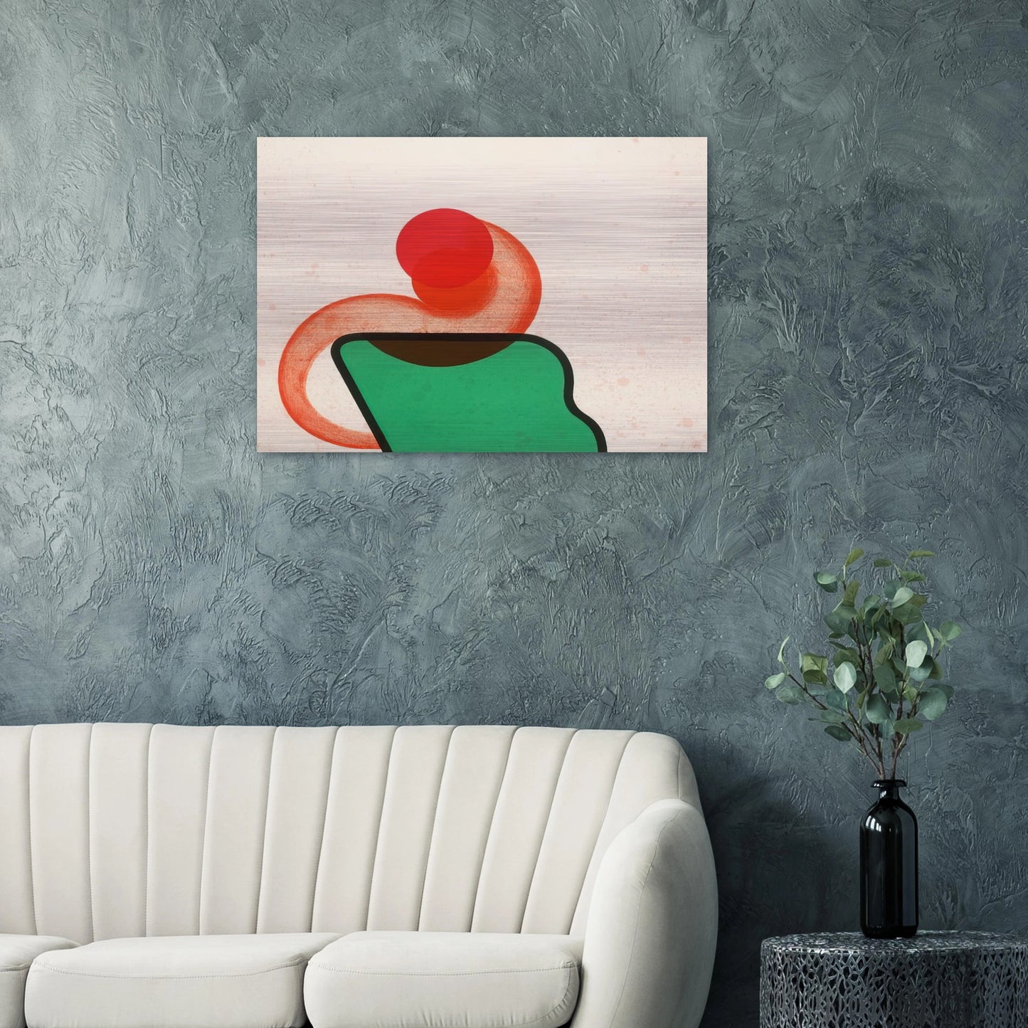 Bedroom - 1968 - Howard Hodgkin Brushed Aluminum Print - 70x100 cm / 28x40 inches | Howard Hodgkin Aluminum Print | Howard Hodgkin Prints