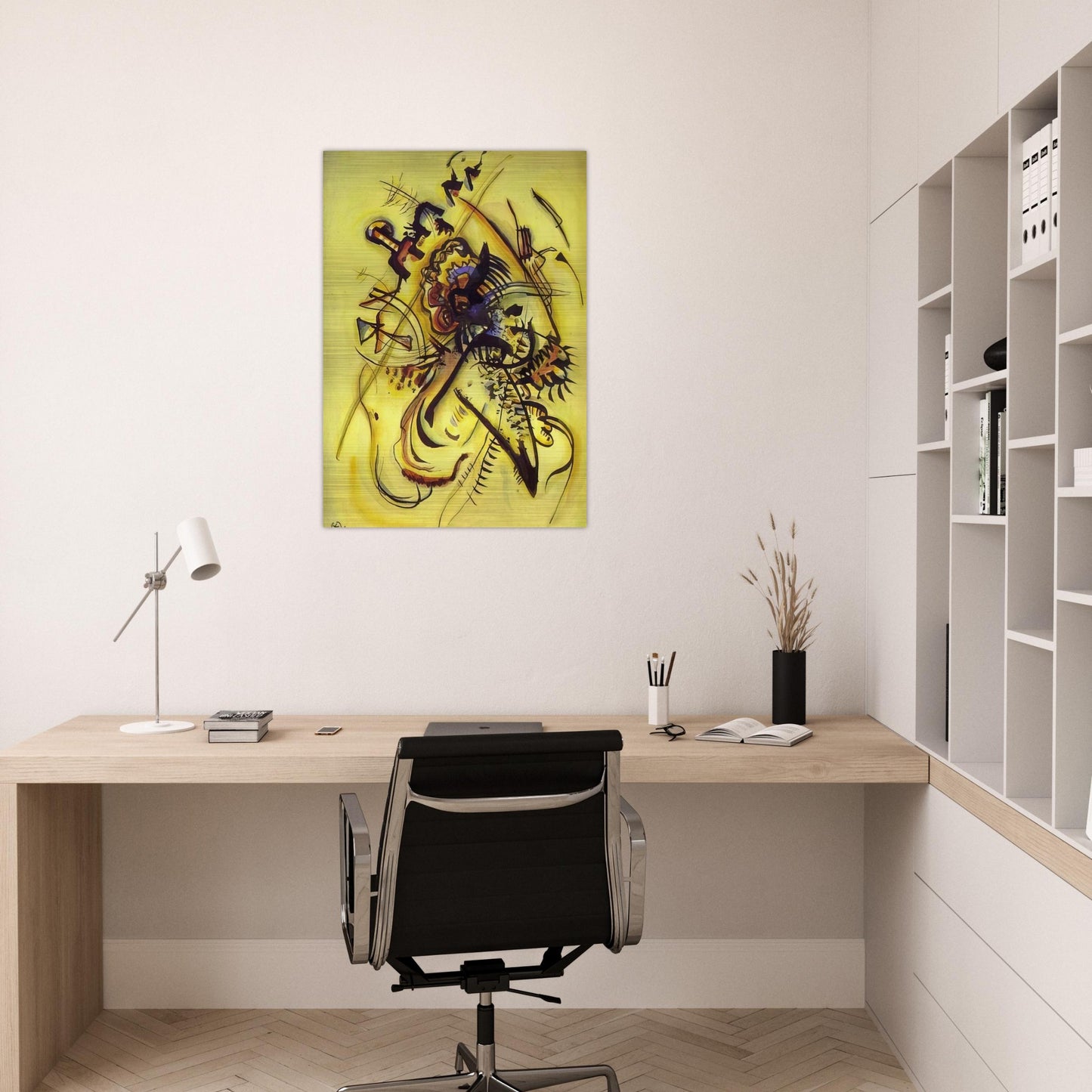 TO THE UNKNOWN VOICE 1916 - Wassily Kandinsky Brushed Aluminum Print - 70x100 cm / 28x40 inches | Wassily Kandinsky Aluminum Print | Wassily Kandinsky Prints