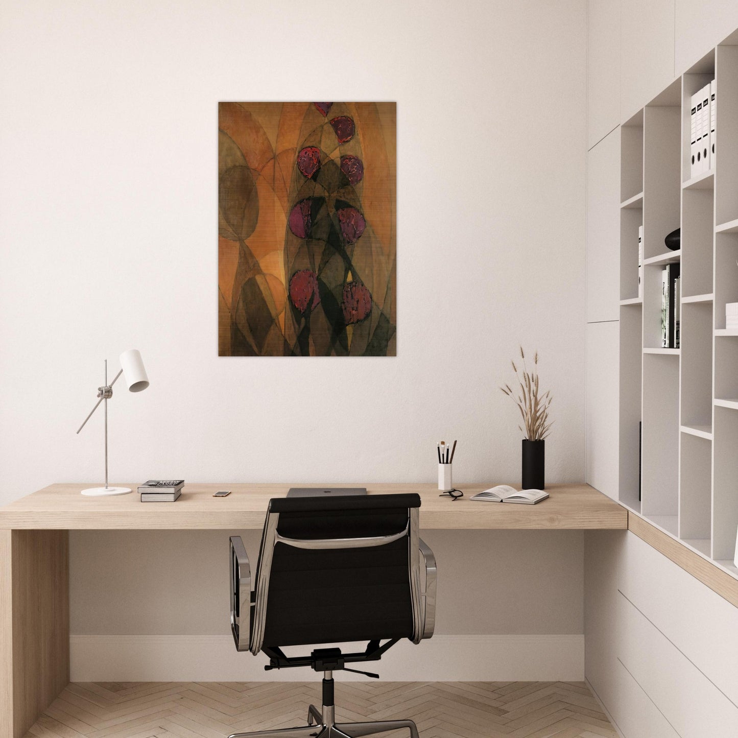Warm Chromatics - Frantisek Kupka Brushed Aluminum Print - 70x100 cm / 28x40 inches | Frantisek Kupka Aluminum Print | Frantisek Kupka Prints
