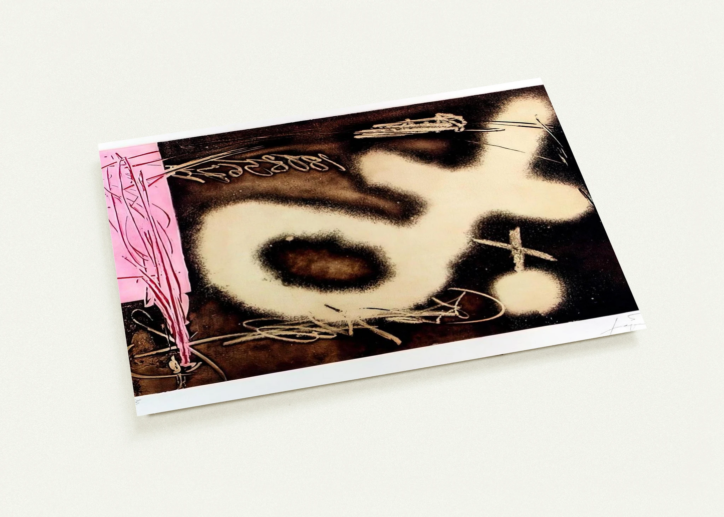 EL P NDULO INM VIL I 1982 By Antoni Tapies Pack of 10 Post Cards | Antoni Tapies Post Cards | A6 (10.5 x 14.8 cm) - 4.1 x 5.8 inches
