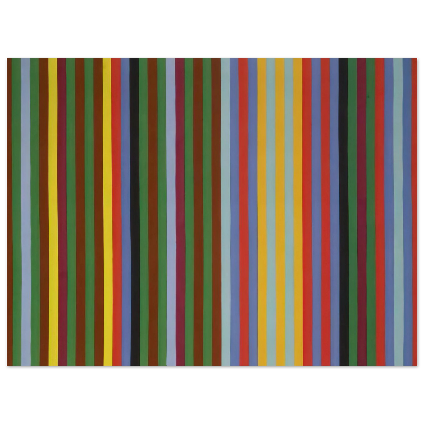 Gene Davis - Circus Sounds - 1967 75x100 cm / 30x40inches Fine Art Poster
