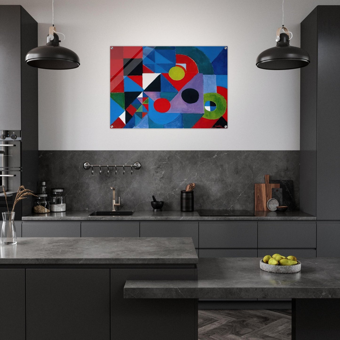 RHYTHM COLOUR - Sonia Delaunay Acrylic Print - 70x100 cm / 28x40″ inches