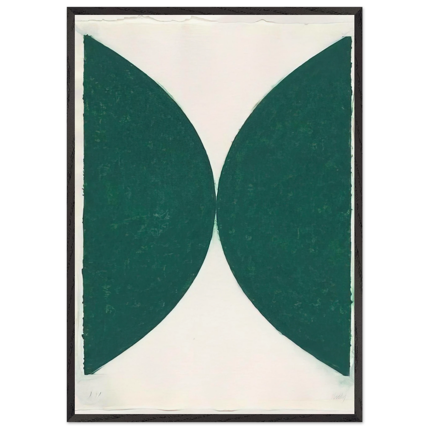 Colored paper images II State - Ellsworth Kelly 70x100 cm / 28x40 inches Framed Art Print – Black Wooden Frame
