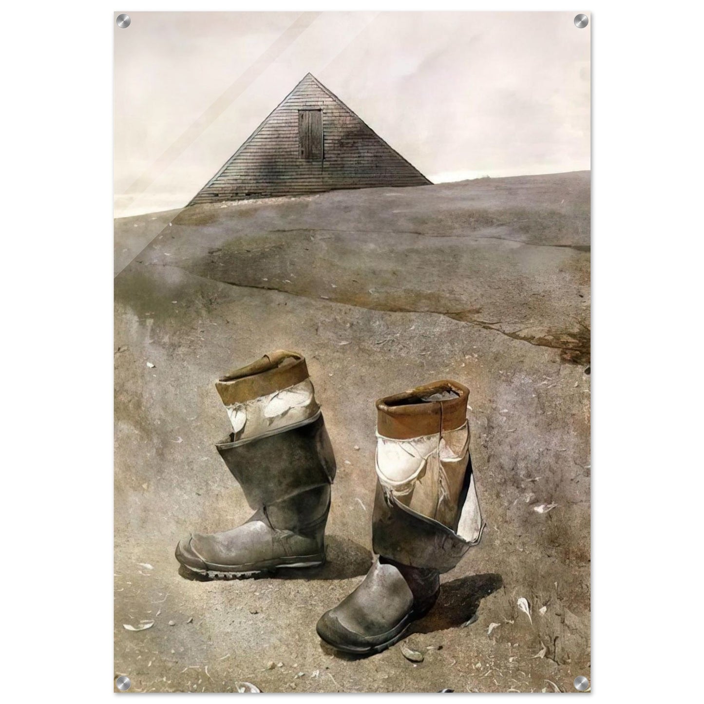 SEA BOOTS - Andrew Wyeth Acrylic Print - 70x100 cm / 28x40″ inches
