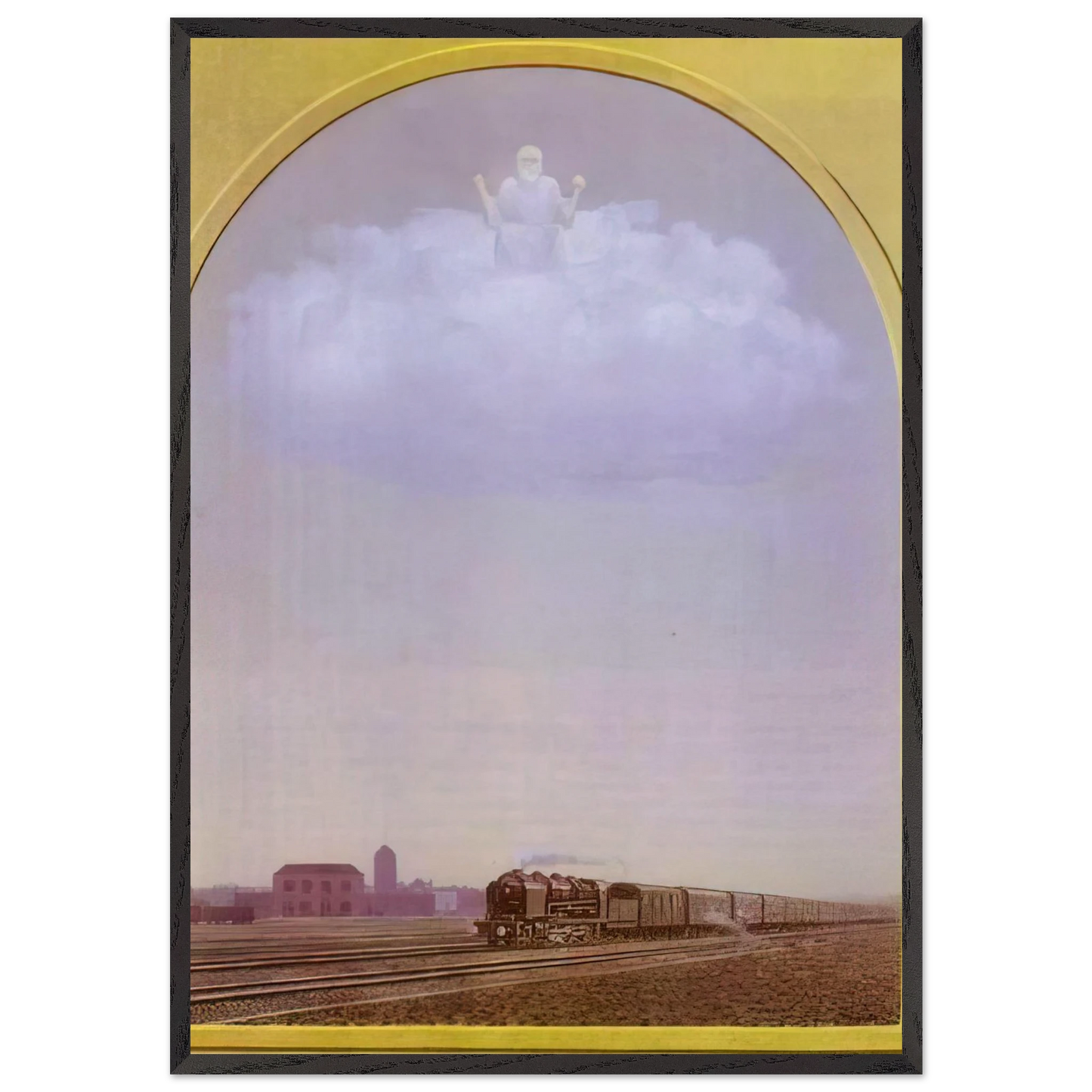 THE NIGHTINGALE 1962 - Rene Magritte 70x100 cm / 28x40 inches Framed Art Print – Black Wooden Frame