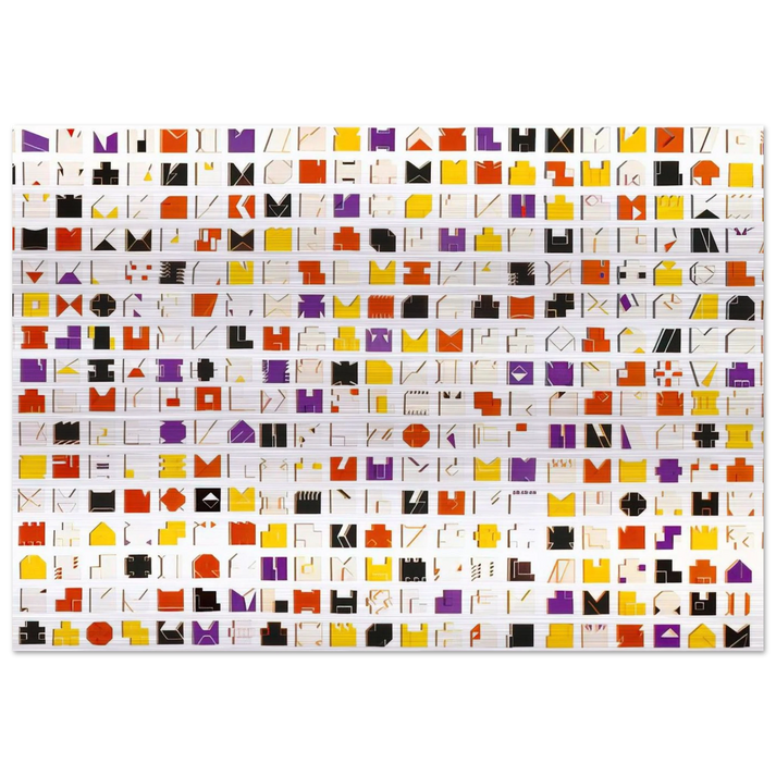 Book of Time - 1961 - Lygia Pape Brushed Aluminum Print - 70x100 cm / 28x40 inches | Lygia Pape Aluminum Print | Lygia Pape Prints