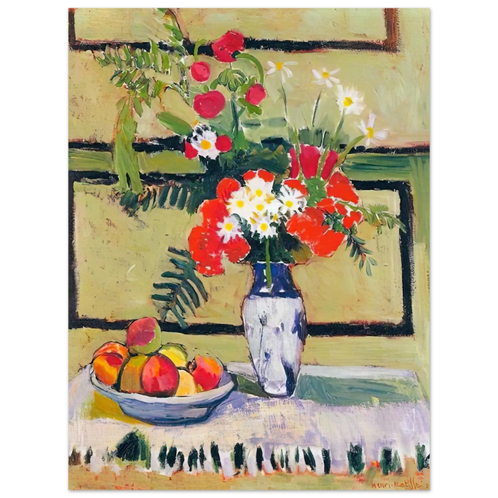 Henri Matisse - FLOWERS AND FRUIT 1909 75x100 cm / 30x40inches Fine Art Poster
