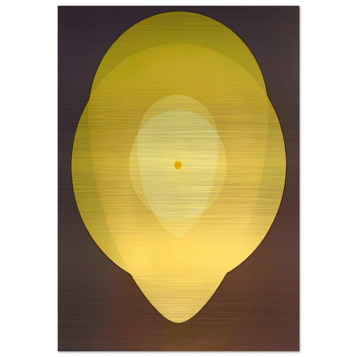 Yellow Mandala - 1970 - Clarence Holbrook Carter Brushed Aluminum Print - 70x100 cm / 28x40 inches | Clarence Holbrook Carter Aluminum Print | Clarence Holbrook Carter Prints