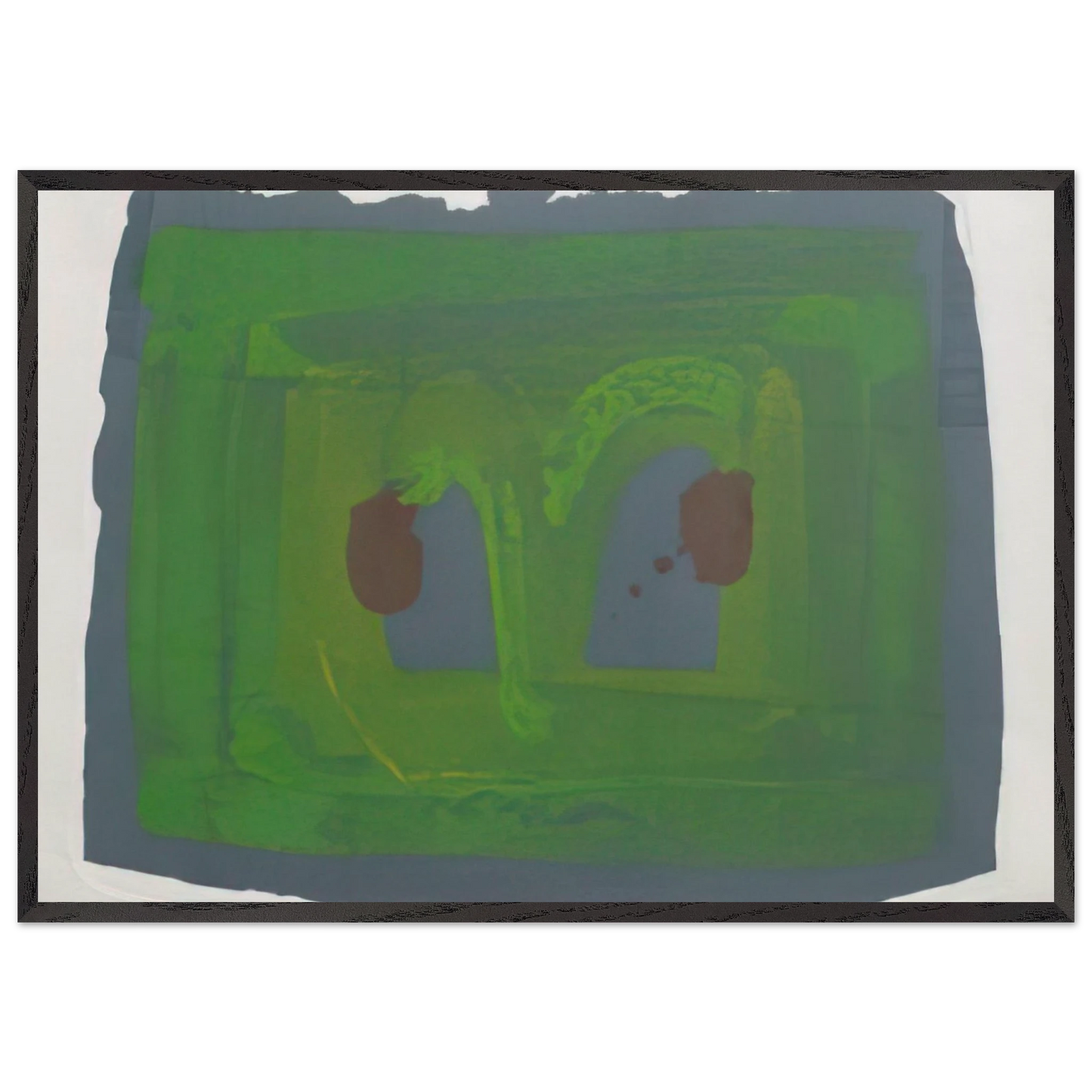 Lotus - 1980 - Howard Hodgkin 70x100 cm / 28x40 inches Framed Art Print – Black Wooden Frame