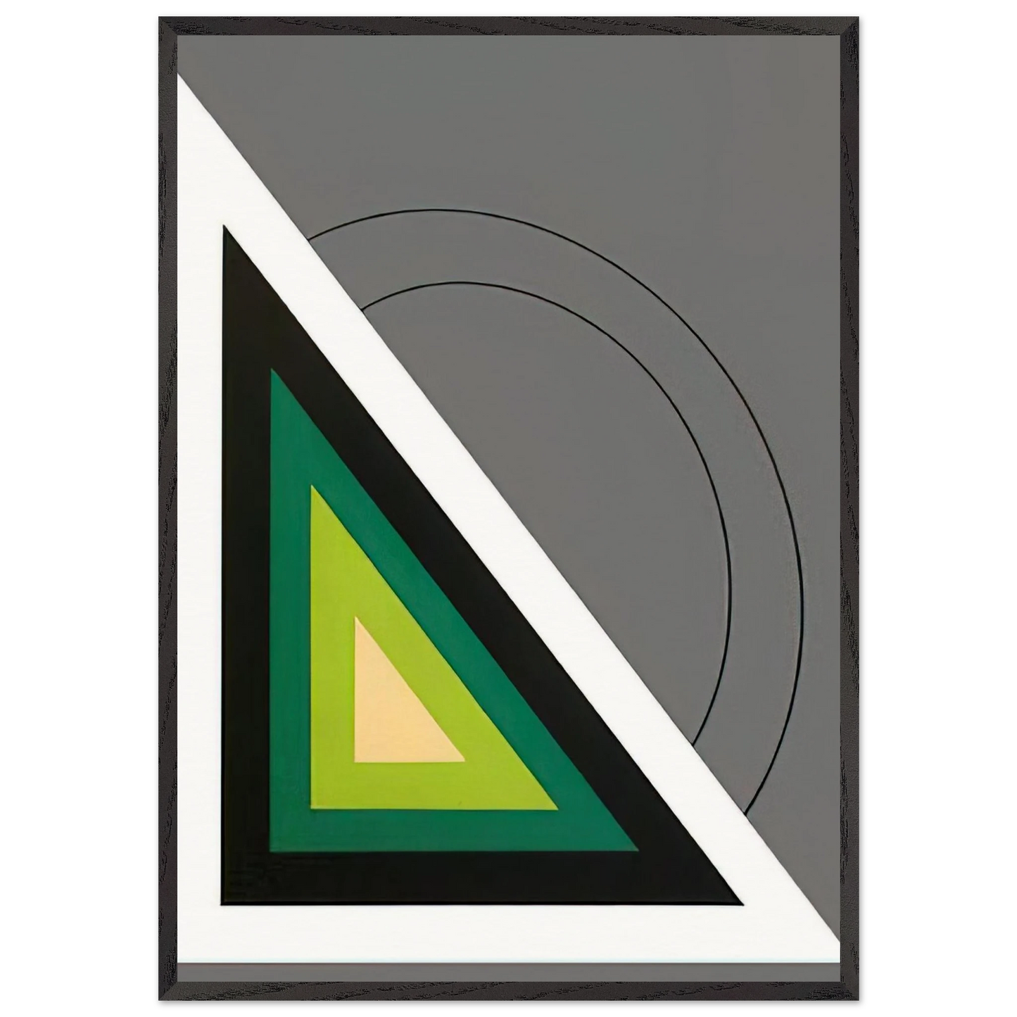 Untitled - Concretism N3 - Carmelo Arden Quin 70x100 cm / 28x40 inches Framed Art Print – Black Wooden Frame