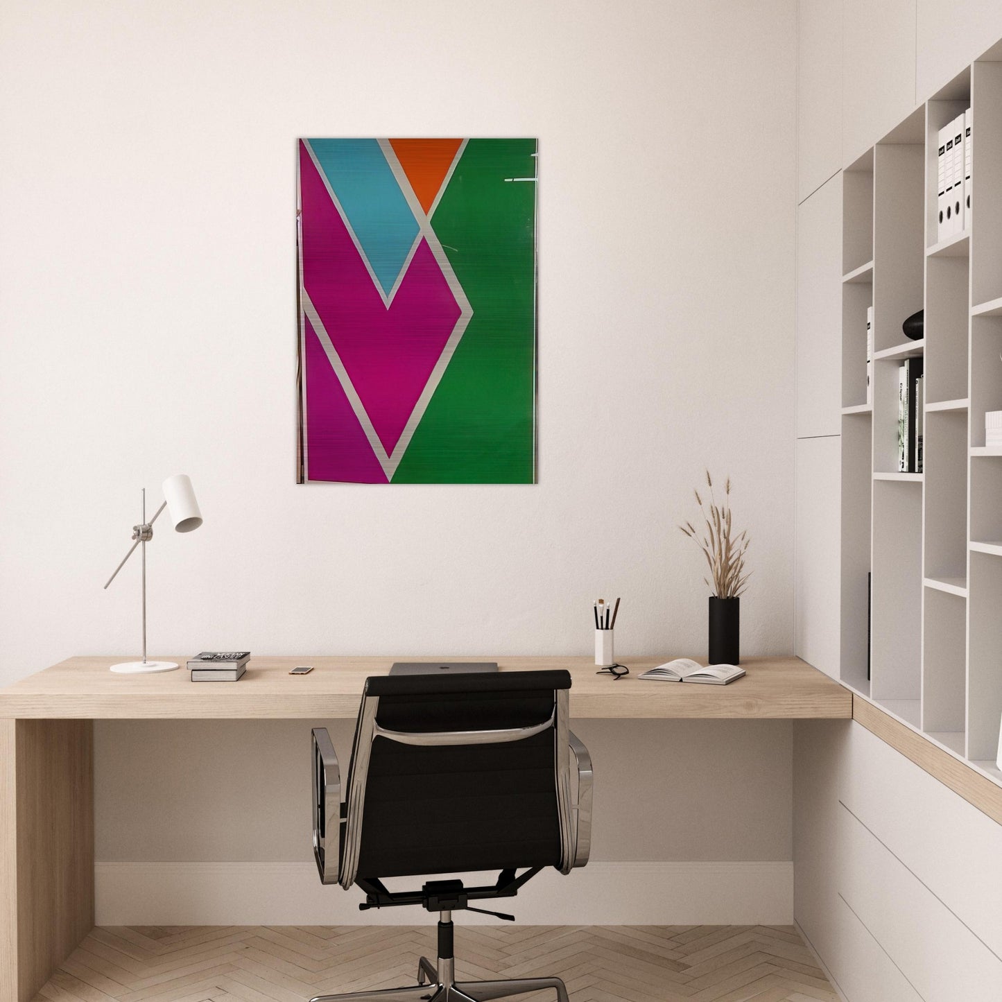 Westbury - 1970 - Larry Zox Brushed Aluminum Print - 70x100 cm / 28x40 inches | Larry Zox Aluminum Print | Larry Zox Prints