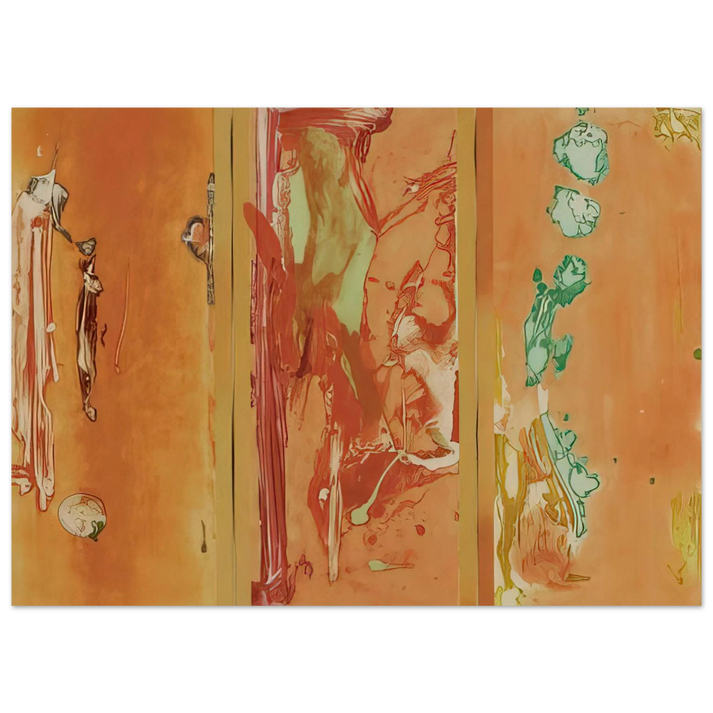 Helen Frankenthaler - Gateway - 1988 Wall art - 15x20 cm / 6x8 inches - Premium Wooden Framed Poster With Fine Art Paper-canvas - White frame