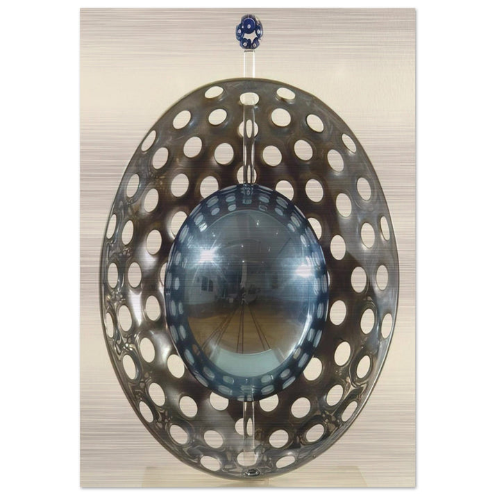 Perforaciones con reflexion - 1967 - Gyula Kosice Brushed Aluminum Print - 70x100 cm / 28x40 inches | Gyula Kosice Aluminum Print | Gyula Kosice Prints