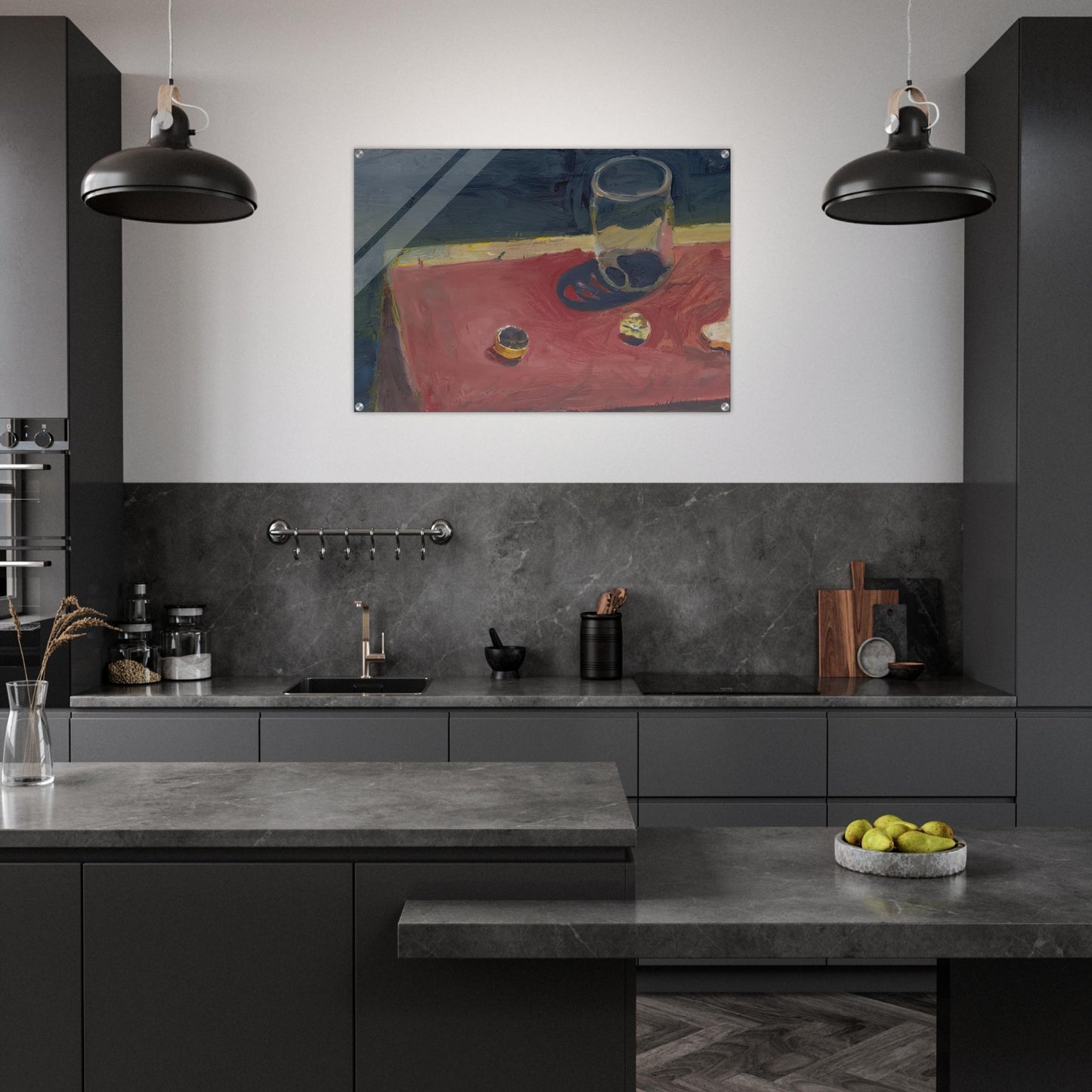 Untitled Lemons and Jar - Richard Diebenkorn Acrylic Print - 70x100 cm / 28x40″ inches