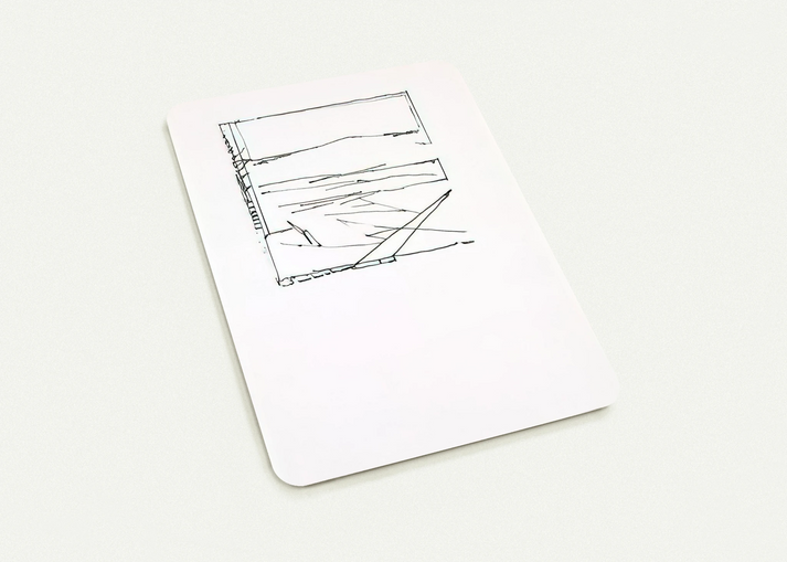 Greece Summer - 1974 By Brice Marden Pack of 10 Post Cards | Brice Marden Post Cards | A6 (10.5 x 14.8 cm) - 4.1 x 5.8 inches