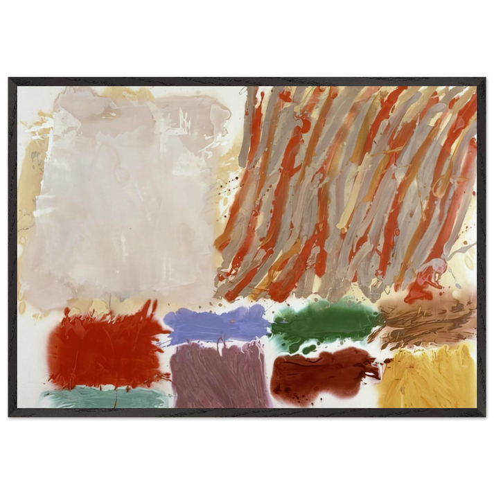 Orlando - 1980 - Albert Irvin 70x100 cm / 28x40 inches Framed Art Print – Black Wooden Frame