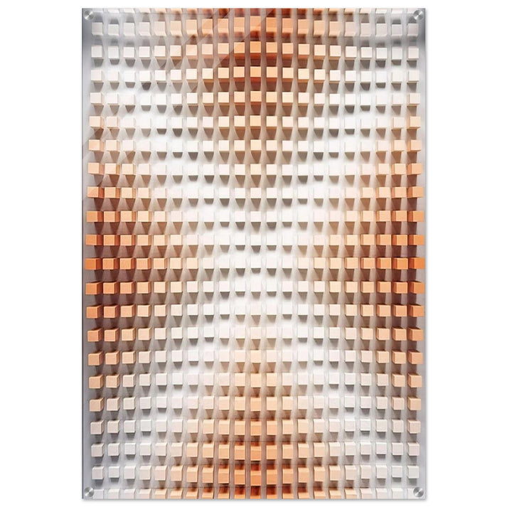 Rilievo cromodinamico - Op Art - Dadamaino Acrylic Print - 70x100 cm / 28x40″ inches | Dadamaino Wall Art | Dadamaino Prints