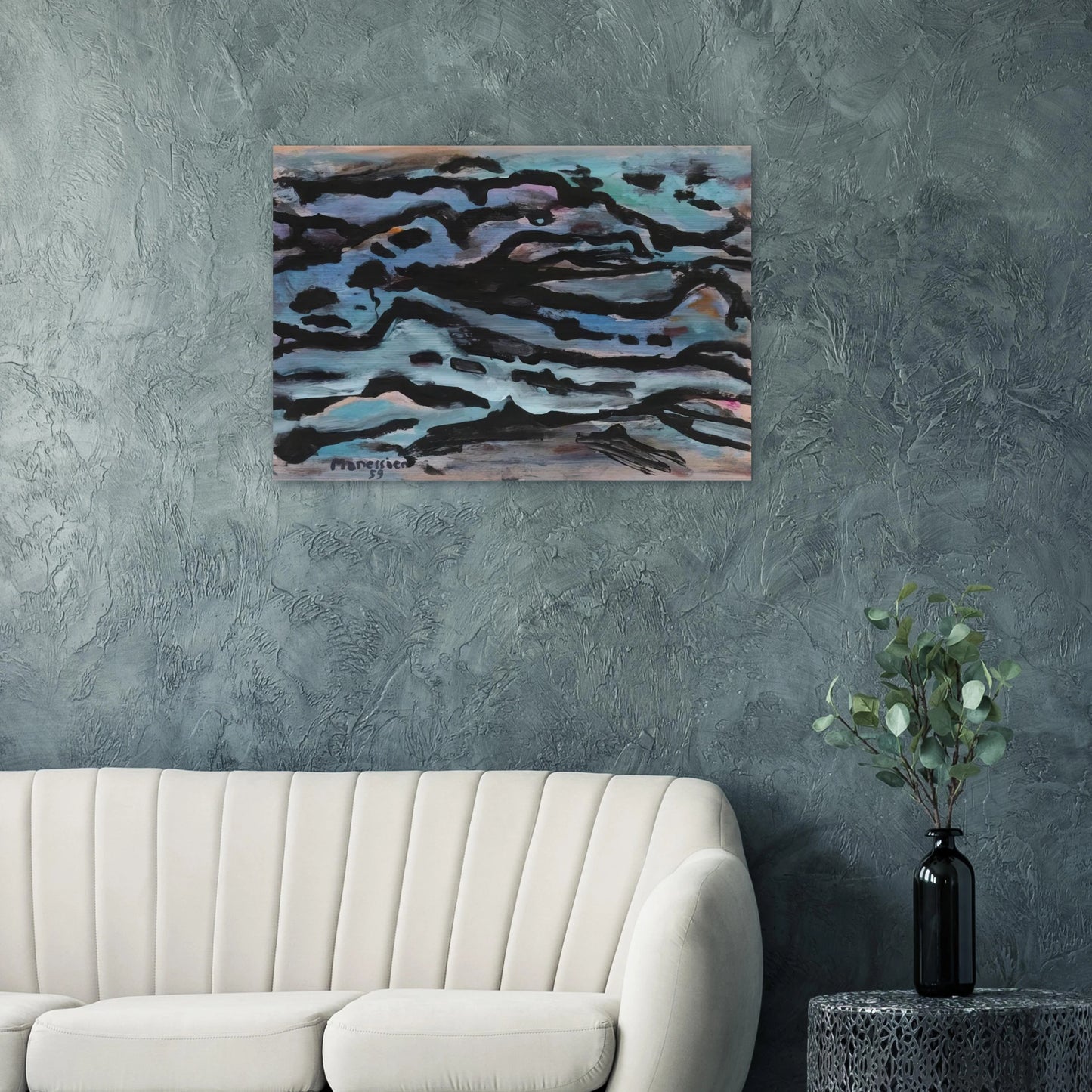 Composition - 1959 - Alfred Manessier Brushed Aluminum Print - 70x100 cm / 28x40 inches | Alfred Manessier Aluminum Print | Alfred Manessier Prints