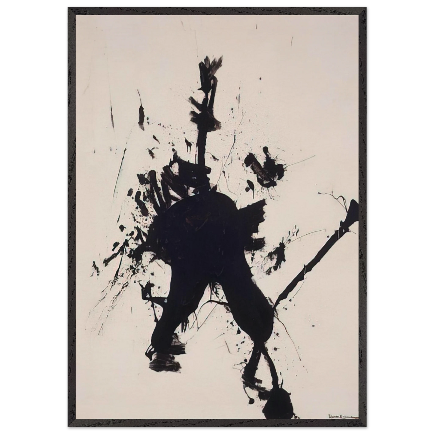 Don Quixote - Hans Hofmann 70x100 cm / 28x40 inches Framed Art Print – Black Wooden Frame