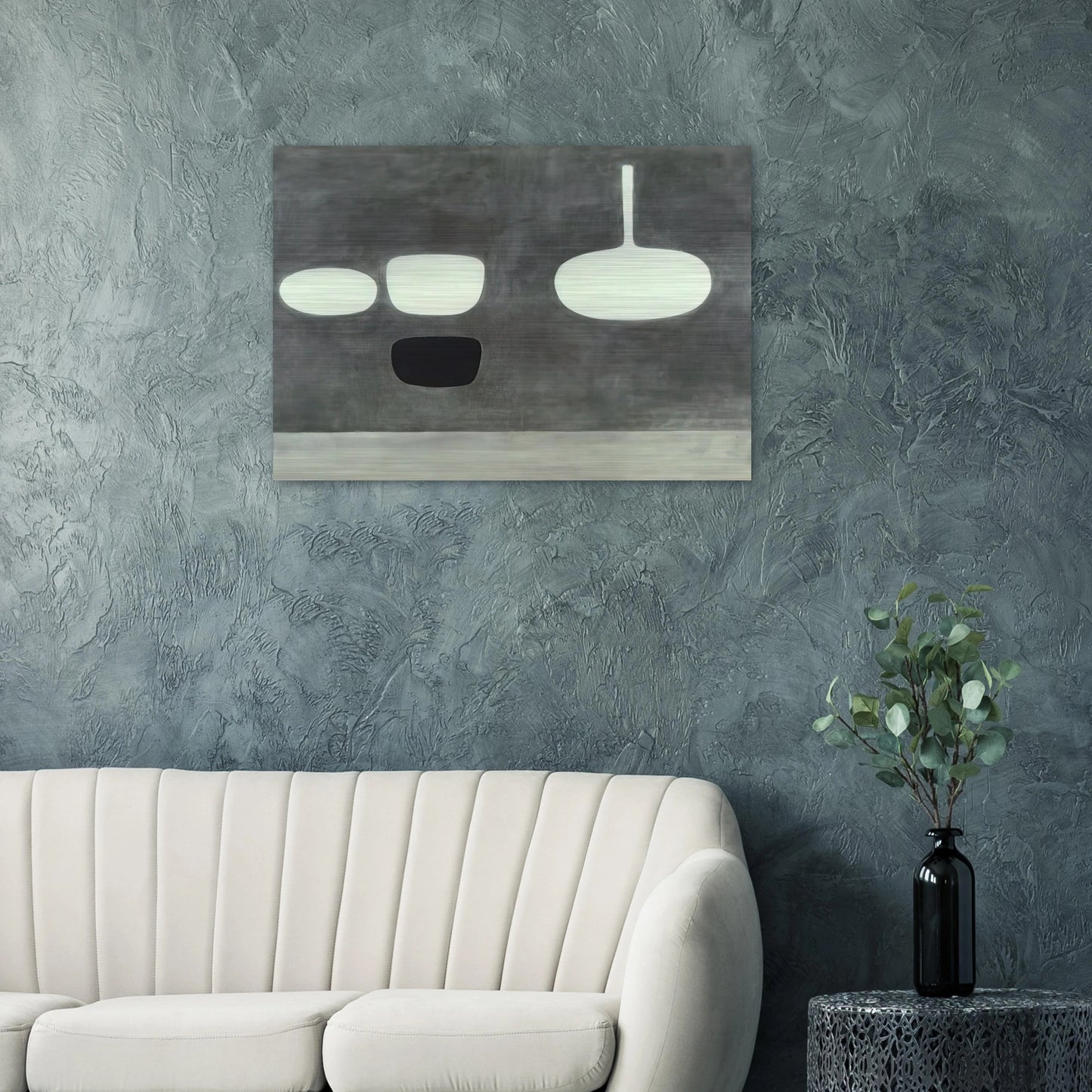 Grey Still Life - 1969 - William Scott Brushed Aluminum Print - 70x100 cm / 28x40 inches | William Scott Aluminum Print | William Scott Prints