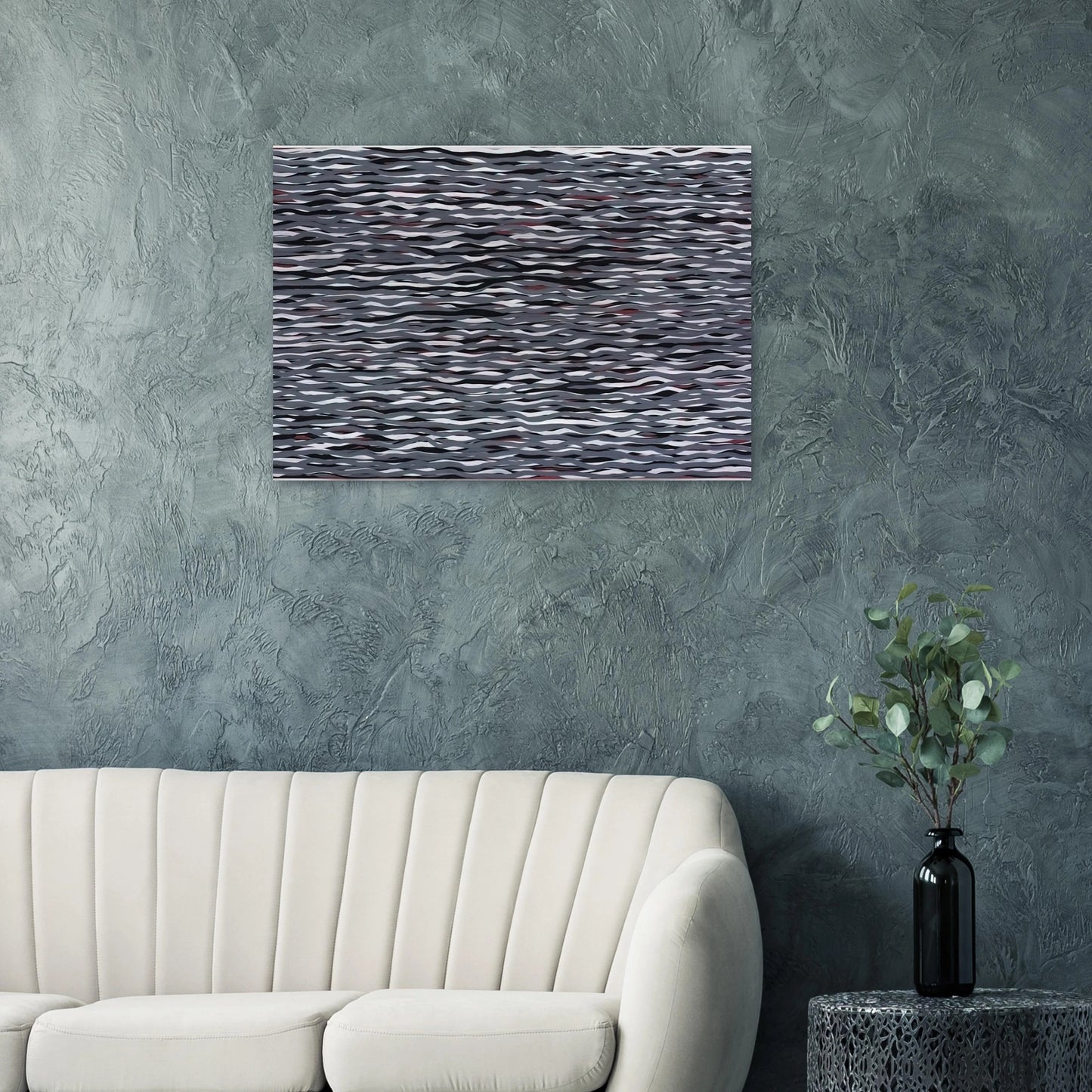Horizontal Lines of Color - Sol LeWitt Brushed Aluminum Print - 70x100 cm / 28x40 inches | Sol LeWitt Aluminum Print | Sol LeWitt Prints