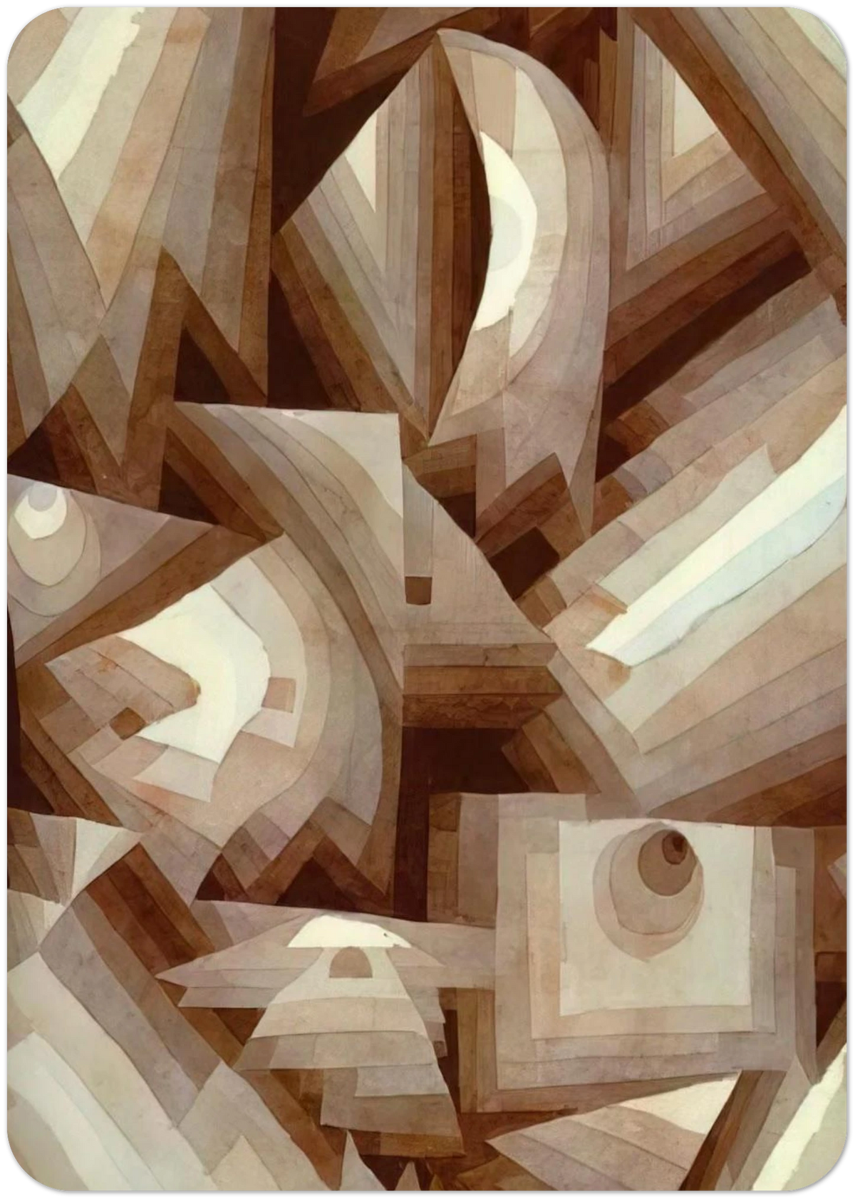 CRYSTAL 1921 By Paul Klee Pack of 10 Post Cards | Paul Klee Post Cards | A6 (10.5 x 14.8 cm) - 4.1 x 5.8 inches