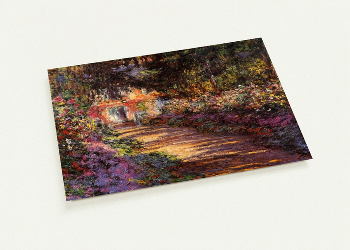 Pathway in Monet's Garden at Giverny By claude monet Pack of 10 Post Cards | claude monet Post Cards | A6 (10.5 x 14.8 cm) - 4.1 x 5.8 inches