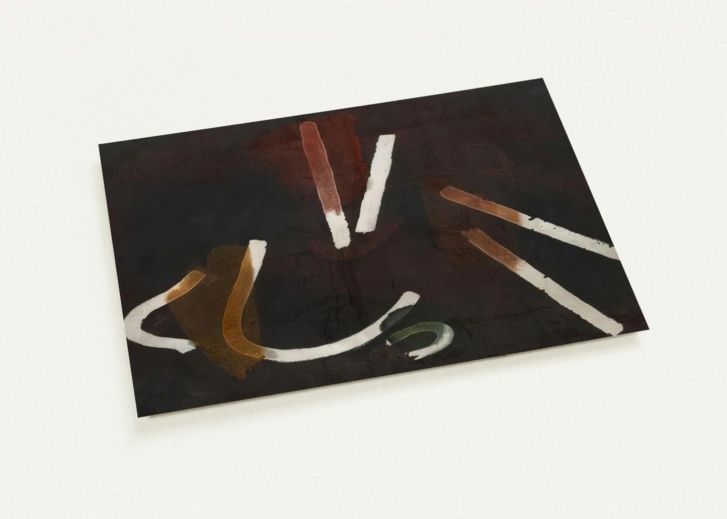 Composition Brun - 1933 By John Ferren Pack of 10 Post Cards | John Ferren Post Cards | A6 (10.5 x 14.8 cm) - 4.1 x 5.8 inches