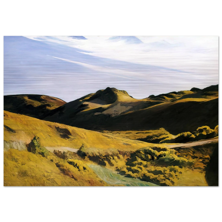 The Camel s Hump - Edward Hopper Brushed Aluminum Print - 70x100 cm / 28x40 inches | Edward Hopper Aluminum Print | Edward Hopper Prints