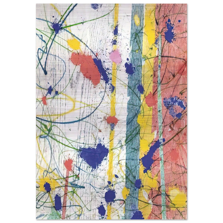 Untitled EXP-SF-58-08-82 - Sam Francis Brushed Aluminum Print - 70x100 cm / 28x40 inches | Sam Francis Aluminum Print | Sam Francis Prints