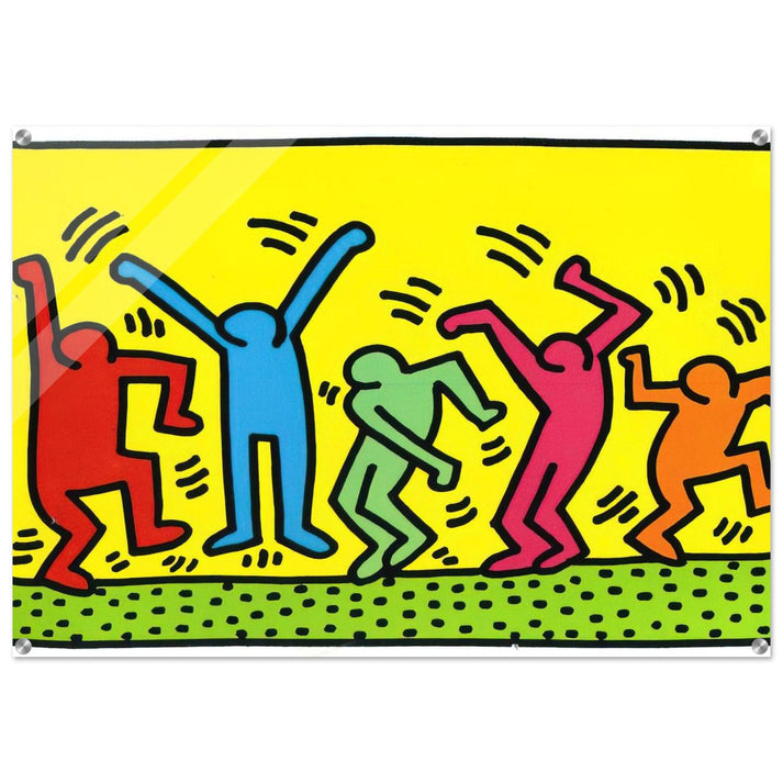 UNTITLED DANCE 1987 - Keith Haring Acrylic Print - 70x100 cm / 28x40″ inches