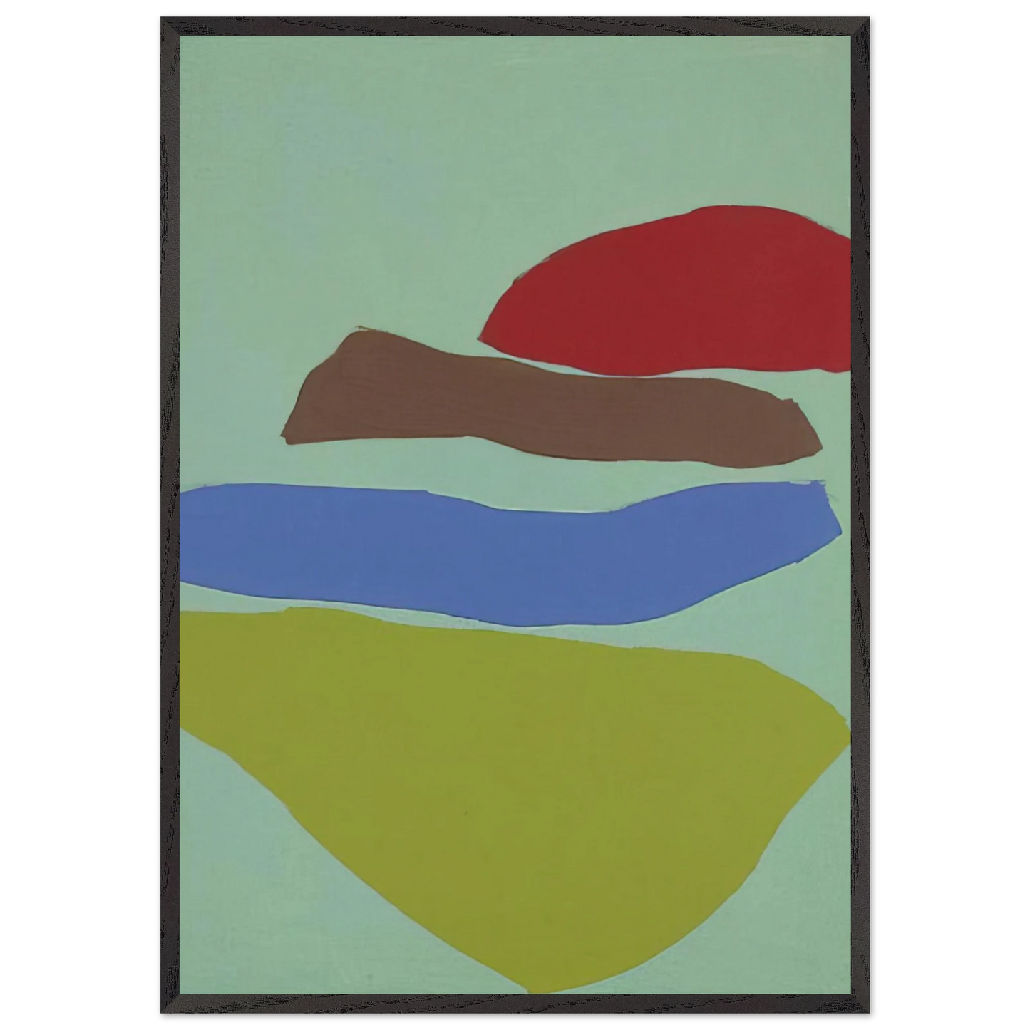 Untitled - 1967 N5 - Ray Parker 70x100 cm / 28x40 inches Framed Art Print – Black Wooden Frame