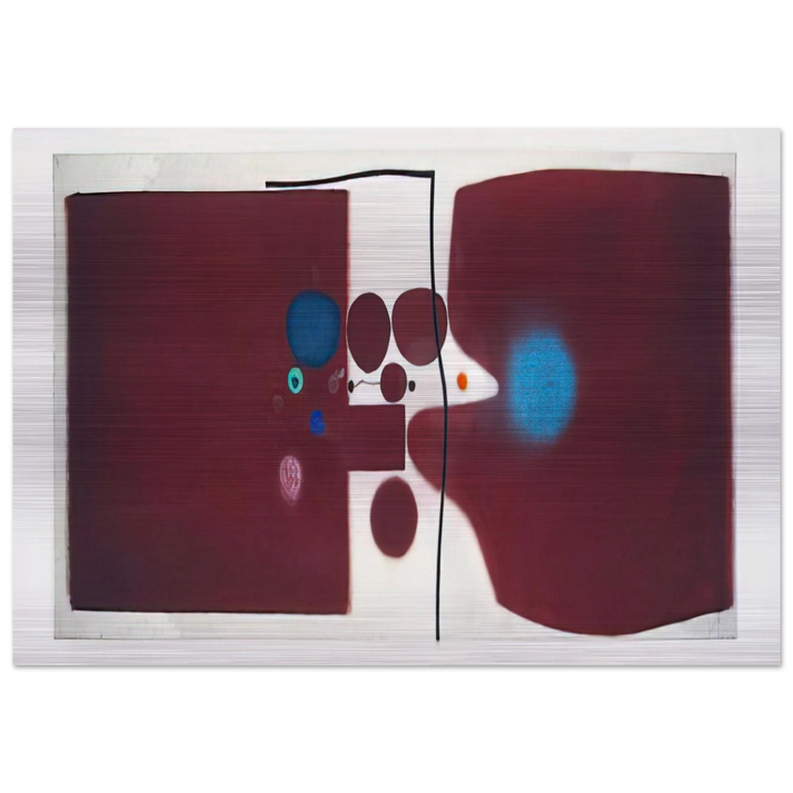 BROWN SYMPHONY 1979 - Victor Pasmore Brushed Aluminum Print - 70x100 cm / 28x40 inches | Victor Pasmore Aluminum Print | Victor Pasmore Prints