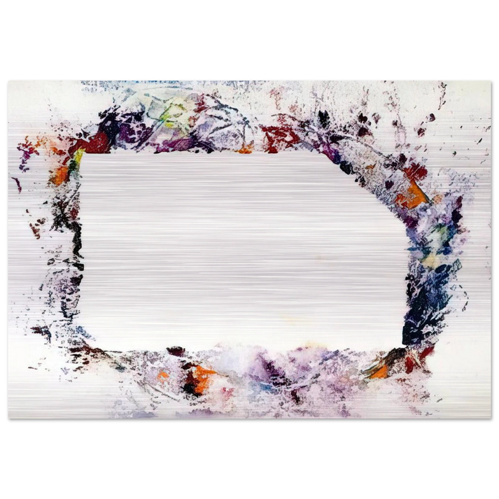 Untitled SF218S - Sam Francis Brushed Aluminum Print - 70x100 cm / 28x40 inches | Sam Francis Aluminum Print | Sam Francis Prints