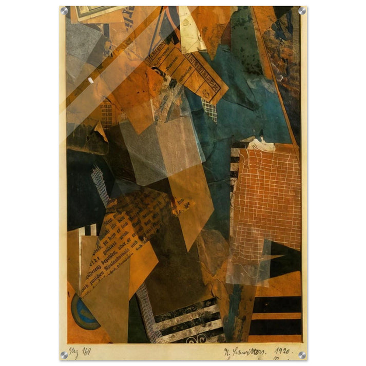 FORMS IN SPACE 1920 - Kurt Schwitters Acrylic Print - 70x100 cm / 28x40″ inches