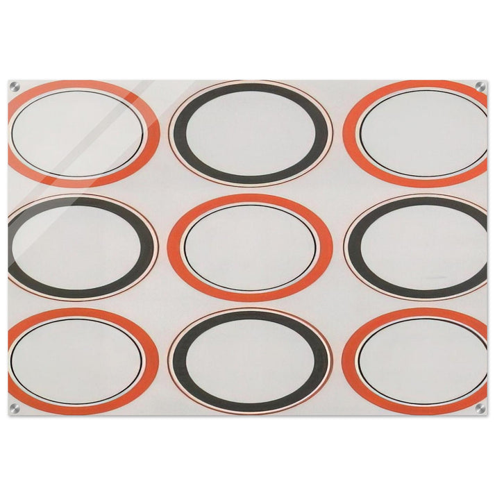 Cercle rouge et noir - 1980 - Antonio Asis Acrylic Print - 70x100 cm / 28x40″ inches | Antonio Asis Wall Art | Antonio Asis Prints