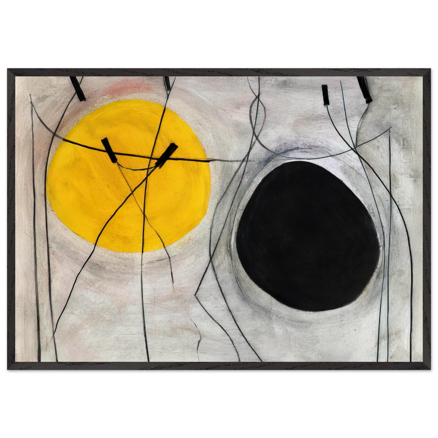 Senza titolo - 1952 - Bice Lazzari 70x100 cm / 28x40 inches Framed Art Print – Black Wooden Frame