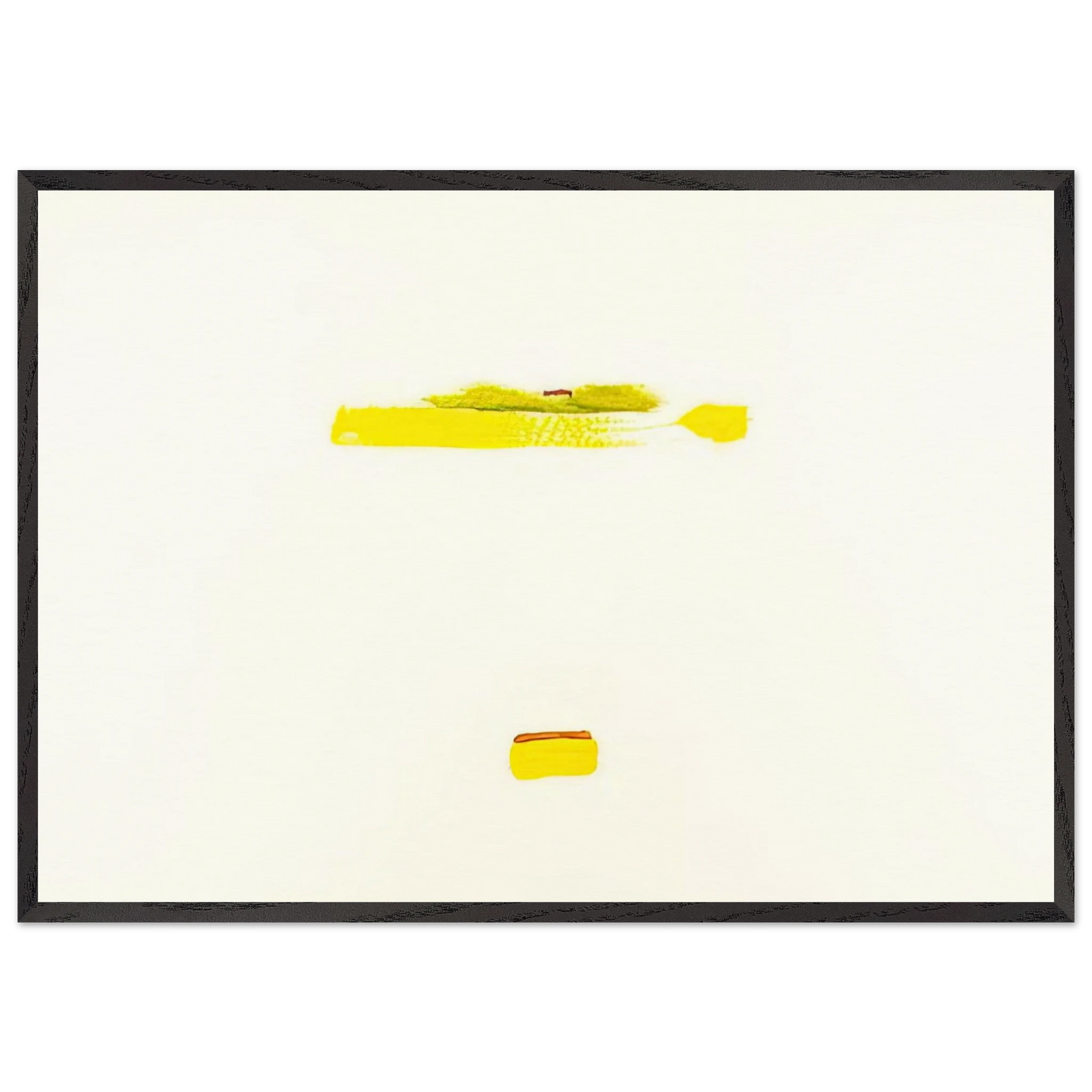 New York III - 1972 - Helen Frankenthaler 70x100 cm / 28x40 inches Framed Art Print – Black Wooden Frame