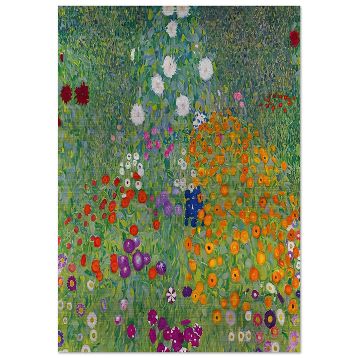 BLUMENGARTEN 1907 - Gustav Klimt Brushed Aluminum Print - 70x100 cm / 28x40 inches | Gustav Klimt Aluminum Print | Gustav Klimt Prints