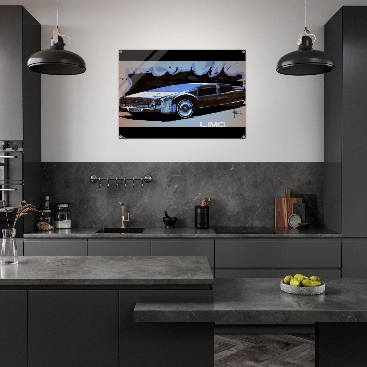 Syd Mead - Syd Mead Acrylic Print - 70x100 cm / 28x40″ inches