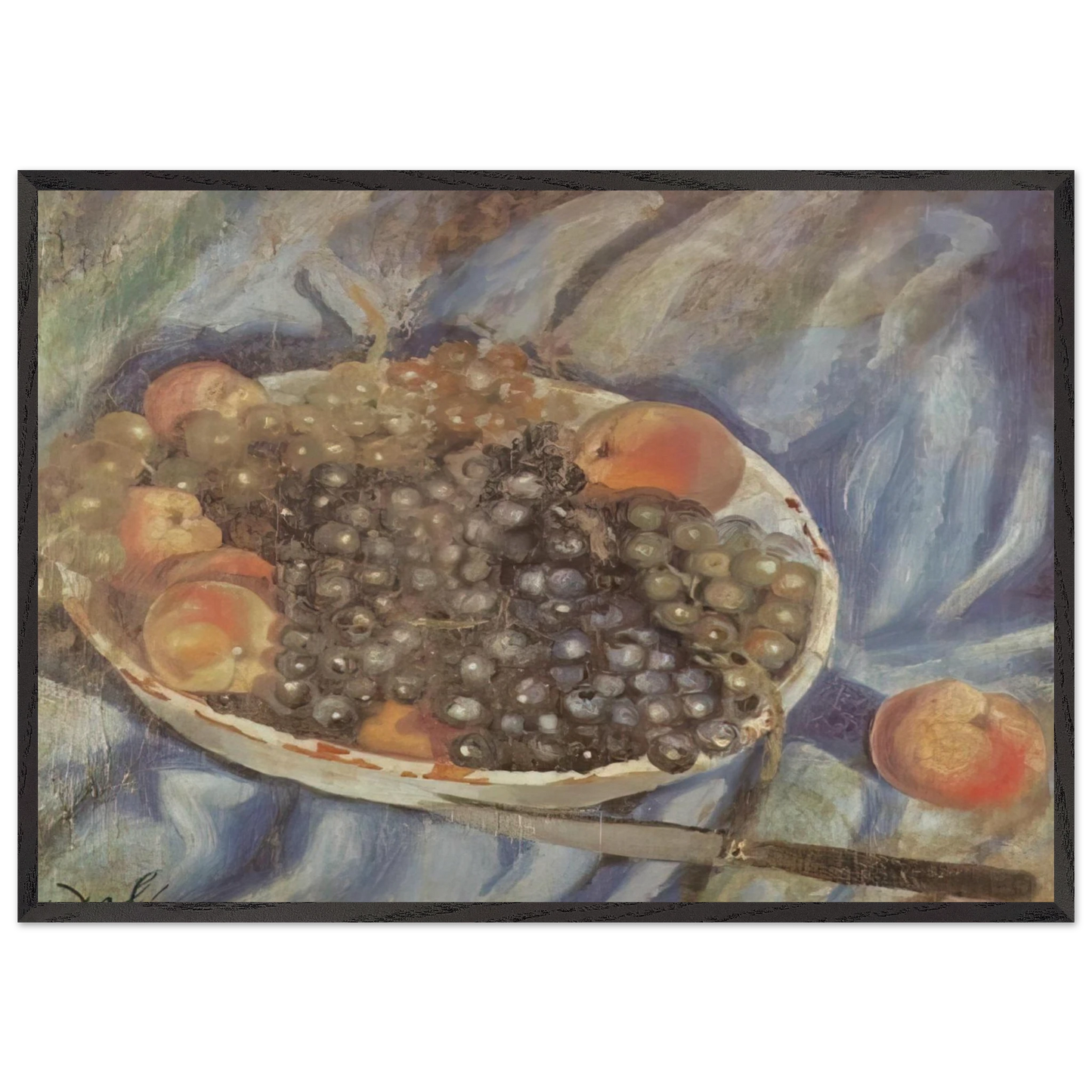 STILL LIFE 2 N2 - Salvador Dali 70x100 cm / 28x40 inches Framed Art Print – Black Wooden Frame