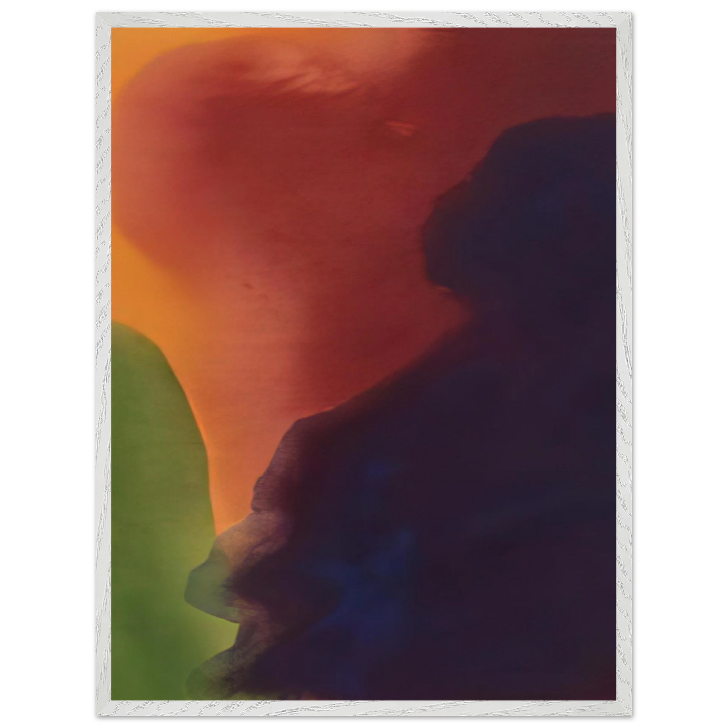 Helen Frankenthaler - Blue Atmosphere III - 1963 Wall art - A3 (29.7 x 42 cm) - Premium Wooden Framed Poster With Fine Art Paper-canvas - Wood frame