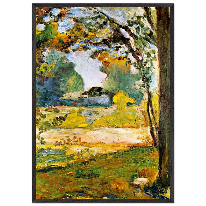 TOULOUSE LANDSCAPE 1898 - Henri Matisse 70x100 cm / 28x40 inches Framed Art Print – Black Wooden Frame