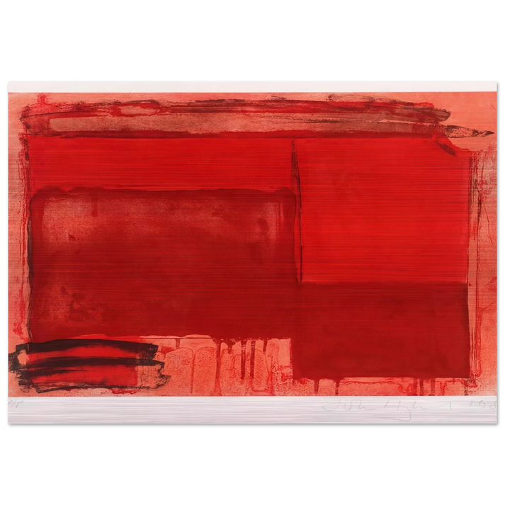Tembi - 1980 - John Hoyland Brushed Aluminum Print - 70x100 cm / 28x40 inches | John Hoyland Aluminum Print | John Hoyland Prints