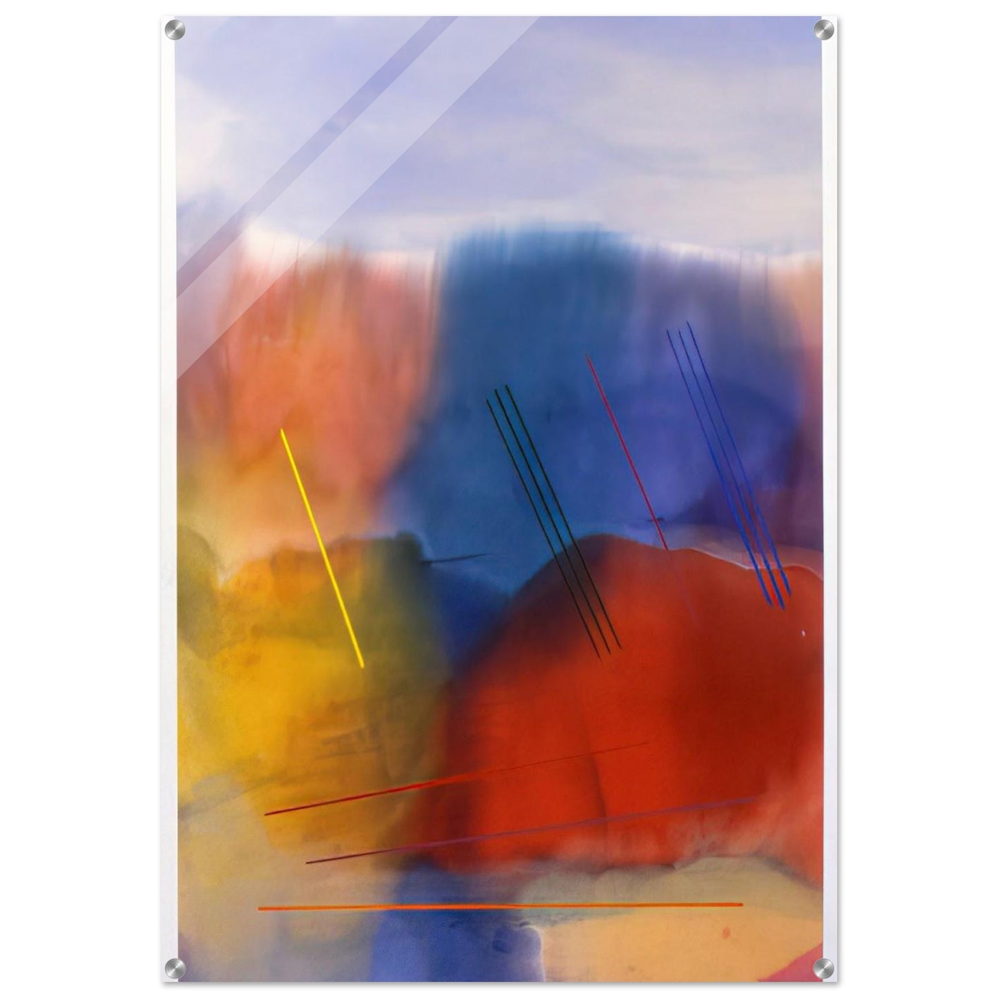 Free Spirit - 1991 - Ronnie Landfield Acrylic Print - 70x100 cm / 28x40″ inches | Ronnie Landfield Wall Art | Ronnie Landfield Prints