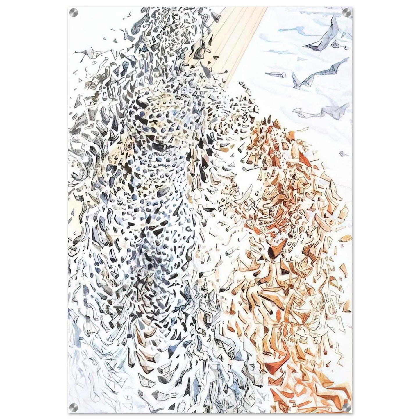 OPPOSITION - Salvador Dali Acrylic Print - 70x100 cm / 28x40″ inches