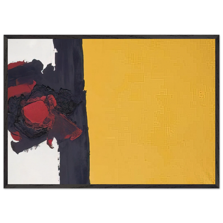 471 - Luis Feito 70x100 cm / 28x40 inches Framed Art Print – Black Wooden Frame