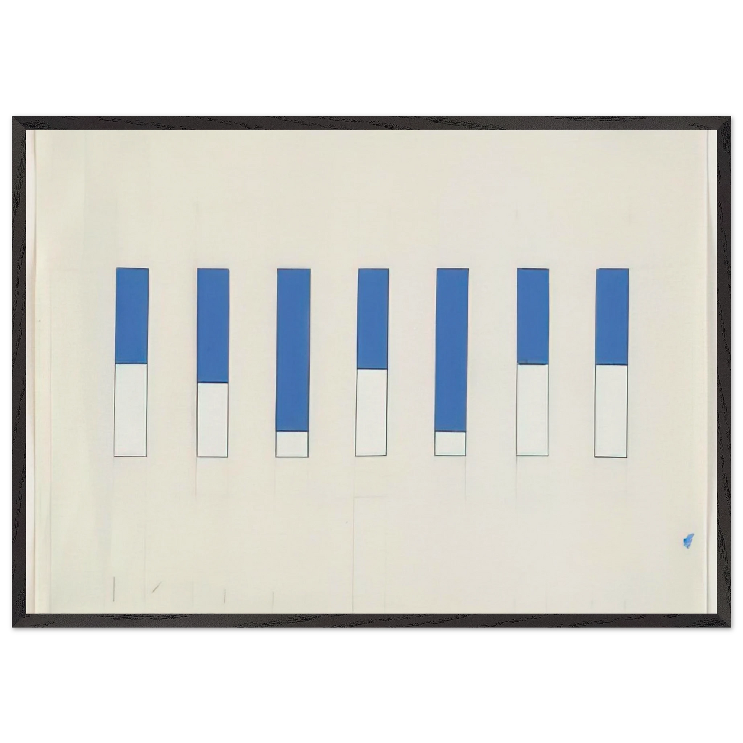 Awnings Avenue Matignon - Ellsworth Kelly 70x100 cm / 28x40 inches Framed Art Print – Black Wooden Frame
